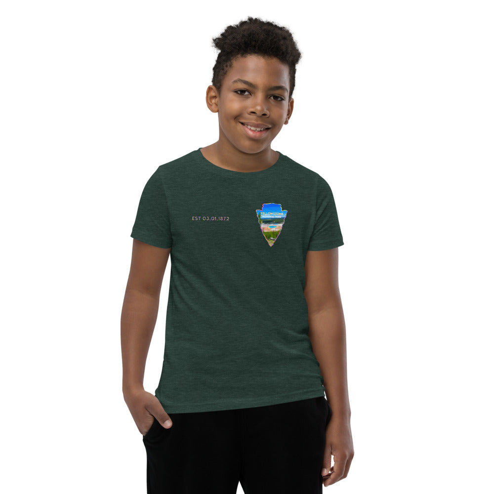 Yellowstone National Park Kid's Shirt - Established Line